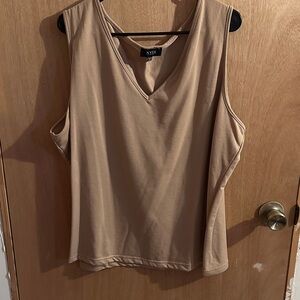 NYDJ Camel V-Neck Tank Top